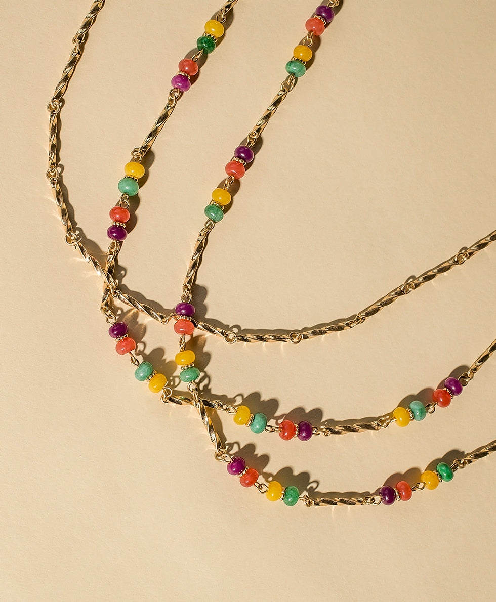 Patricia Nash Triple Modular Necklace - Fruit Collection