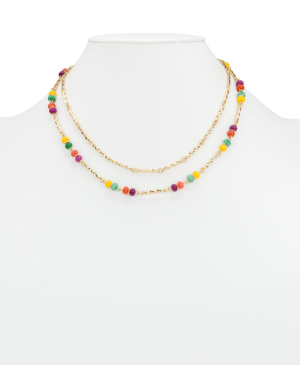 Patricia Nash Triple Modular Necklace - Fruit Collection