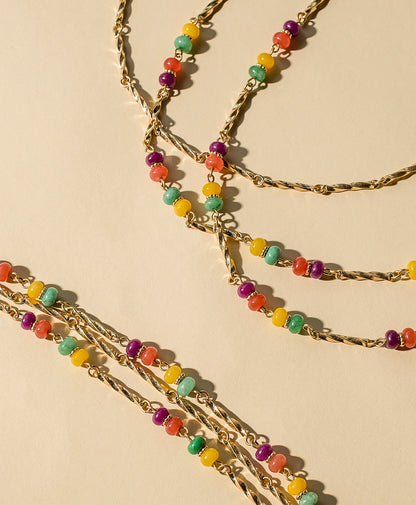 Patricia Nash Triple Modular Necklace - Fruit Collection