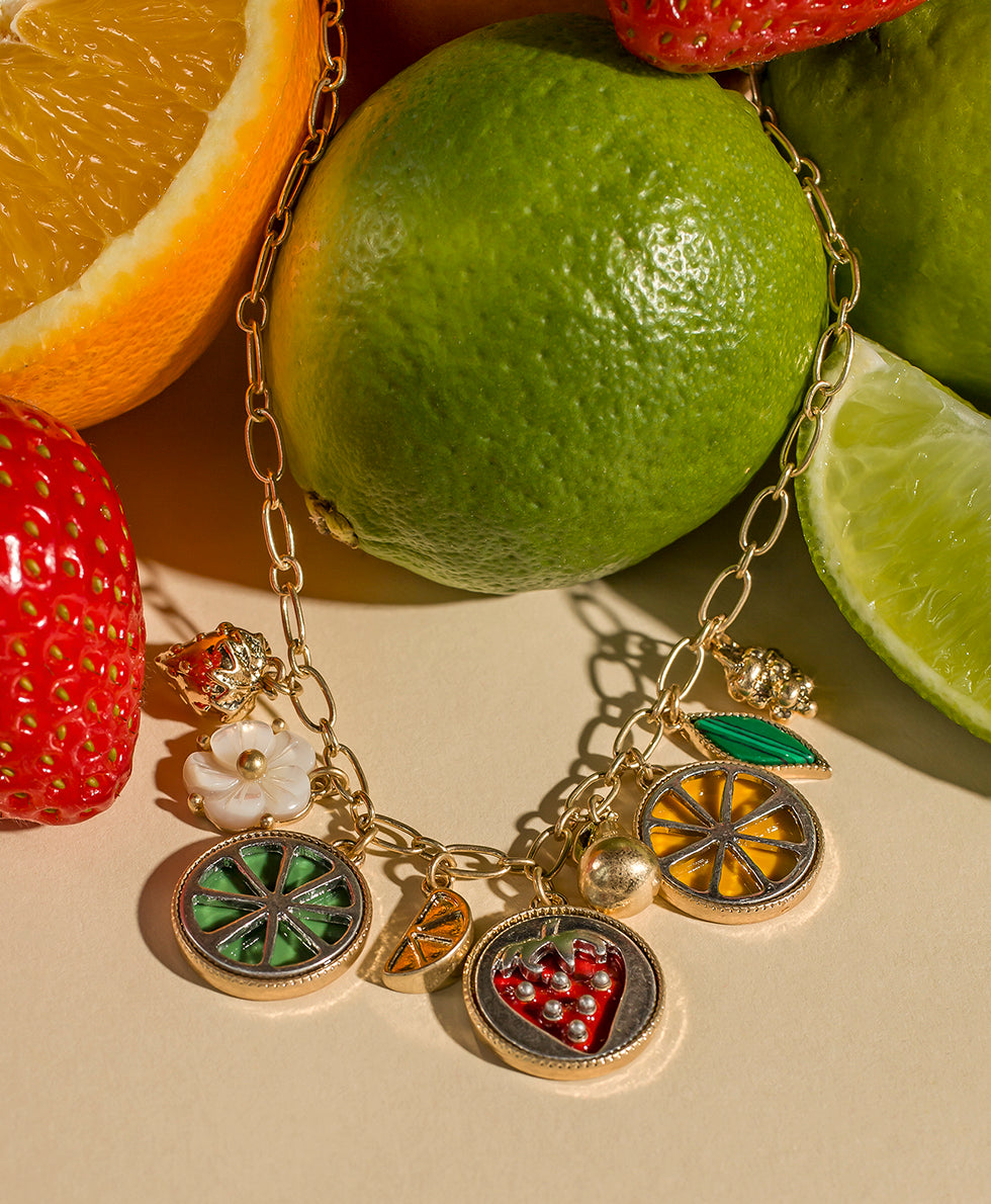 Patricia Nash Single Charm Necklace - Fruit Collection