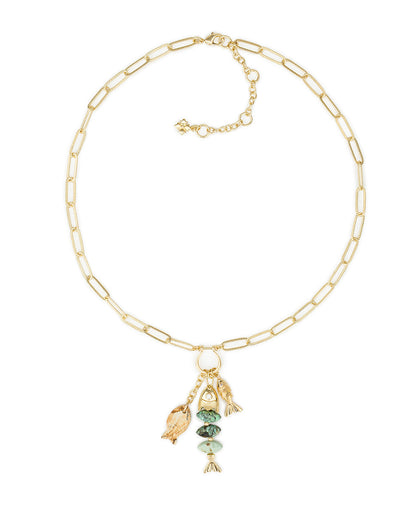 Patricia Nash Charm Dangle Necklace - Nautical Collection