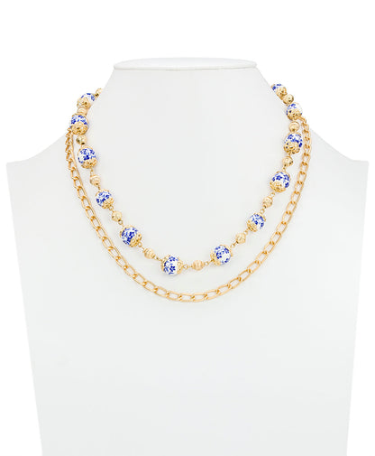 Patricia Nash Modular Necklace - Blue Ceramic Collection