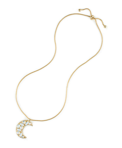 Patricia Nash Moon Stone Pendant Necklace - Celestial