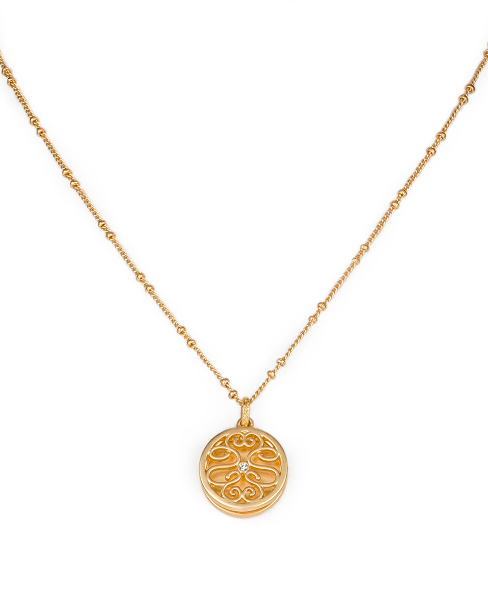Patricia Nash Circle Locket - Remember The Moments