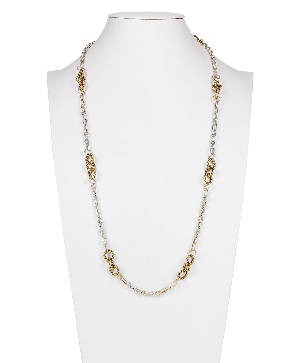 Patricia Nash Station Necklace - Rope Ring