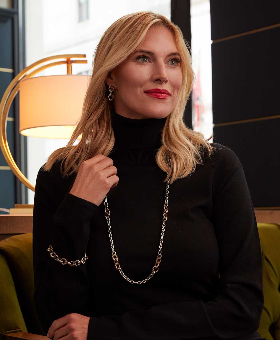 Patricia Nash Station Necklace - Rope Ring