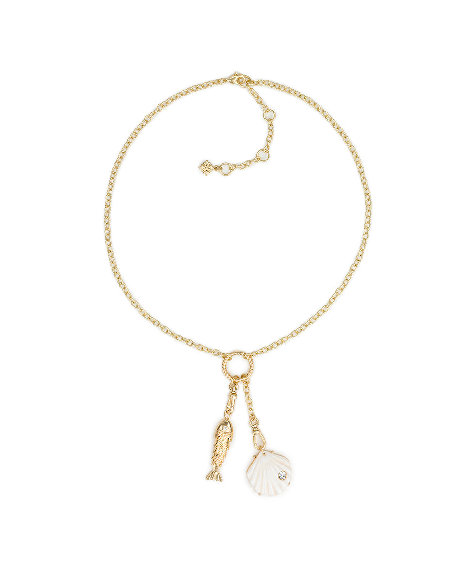 Patricia Nash Removable Charm Necklace - Nautical Collection