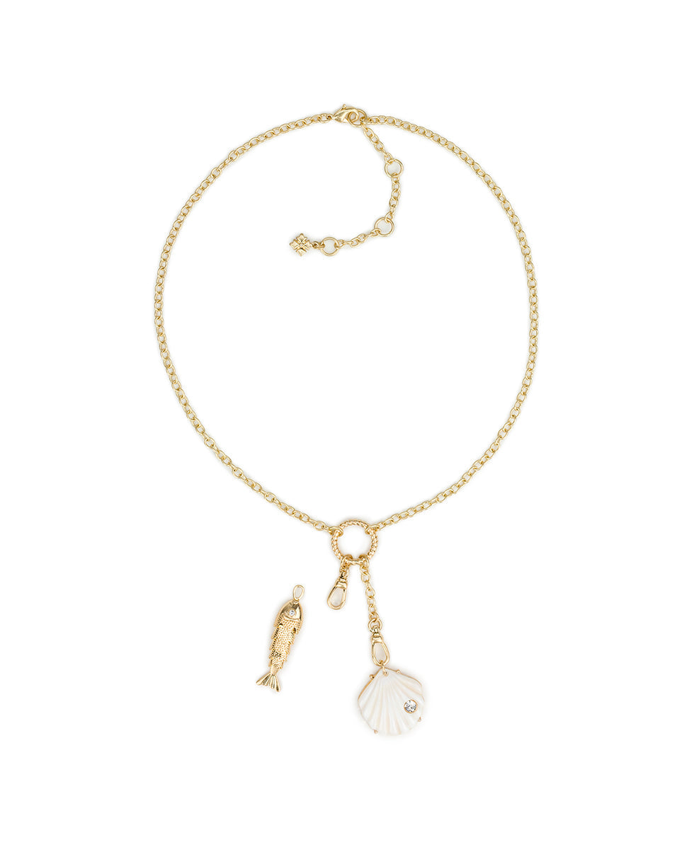 Patricia Nash Removable Charm Necklace - Nautical Collection