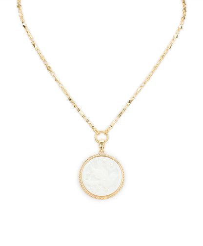 Patricia Nash Carved Bird Pendant - Mother of Pearl Bird Collection