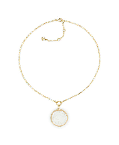 Patricia Nash Carved Bird Pendant - Mother of Pearl Bird Collection