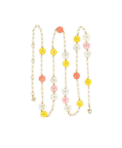 Patricia Nash Flower Station Necklace - Raffia Collection