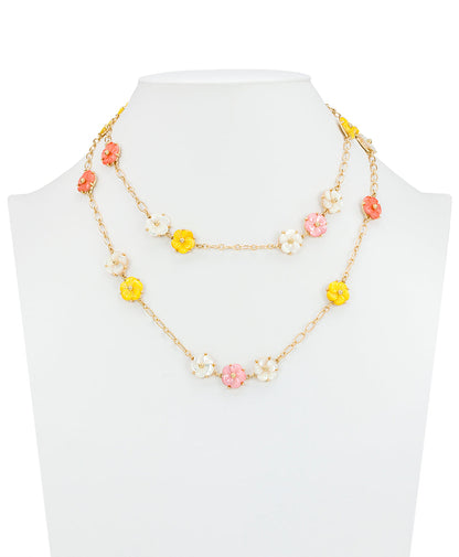Patricia Nash Flower Station Necklace - Raffia Collection