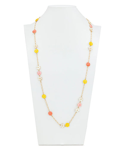 Patricia Nash Flower Station Necklace - Raffia Collection