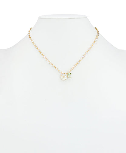 Patricia Nash Flower and Leaf Necklace - Fruit Collection