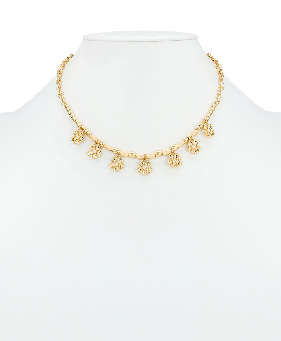 Patricia Nash Beaded Charm Necklace - French Garden Collection