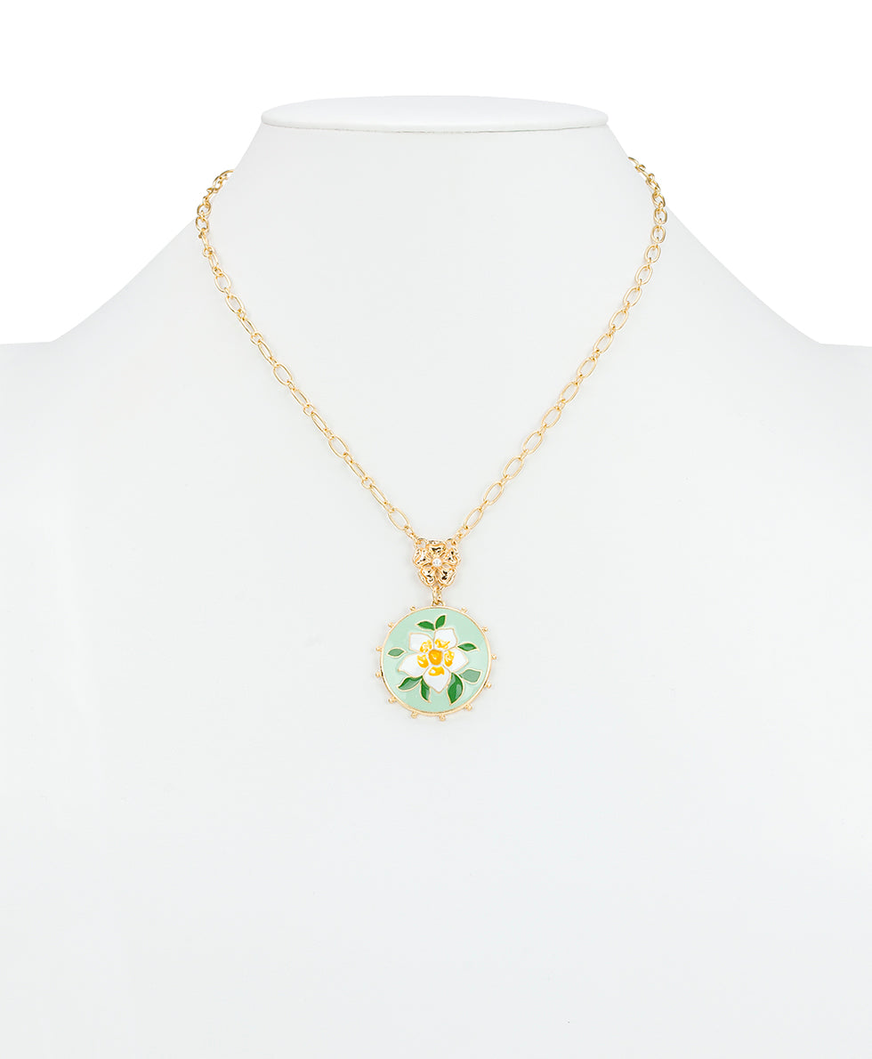 Patricia Nash Double Drop Necklace - Cloisonne Collection