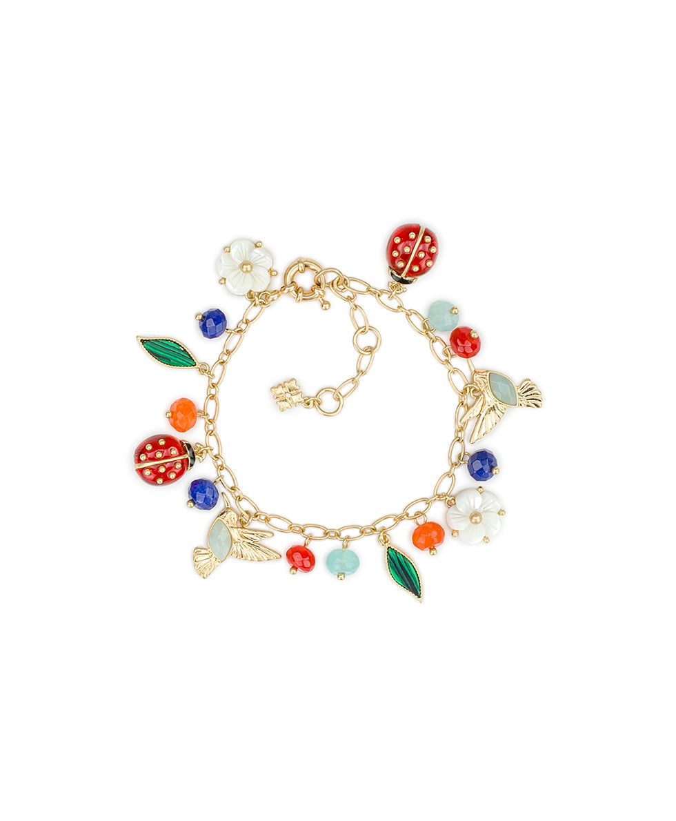 Patricia Nash Mini Charm Bracelet - Ladybug Collection