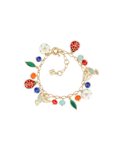 Patricia Nash Mini Charm Bracelet - Ladybug Collection