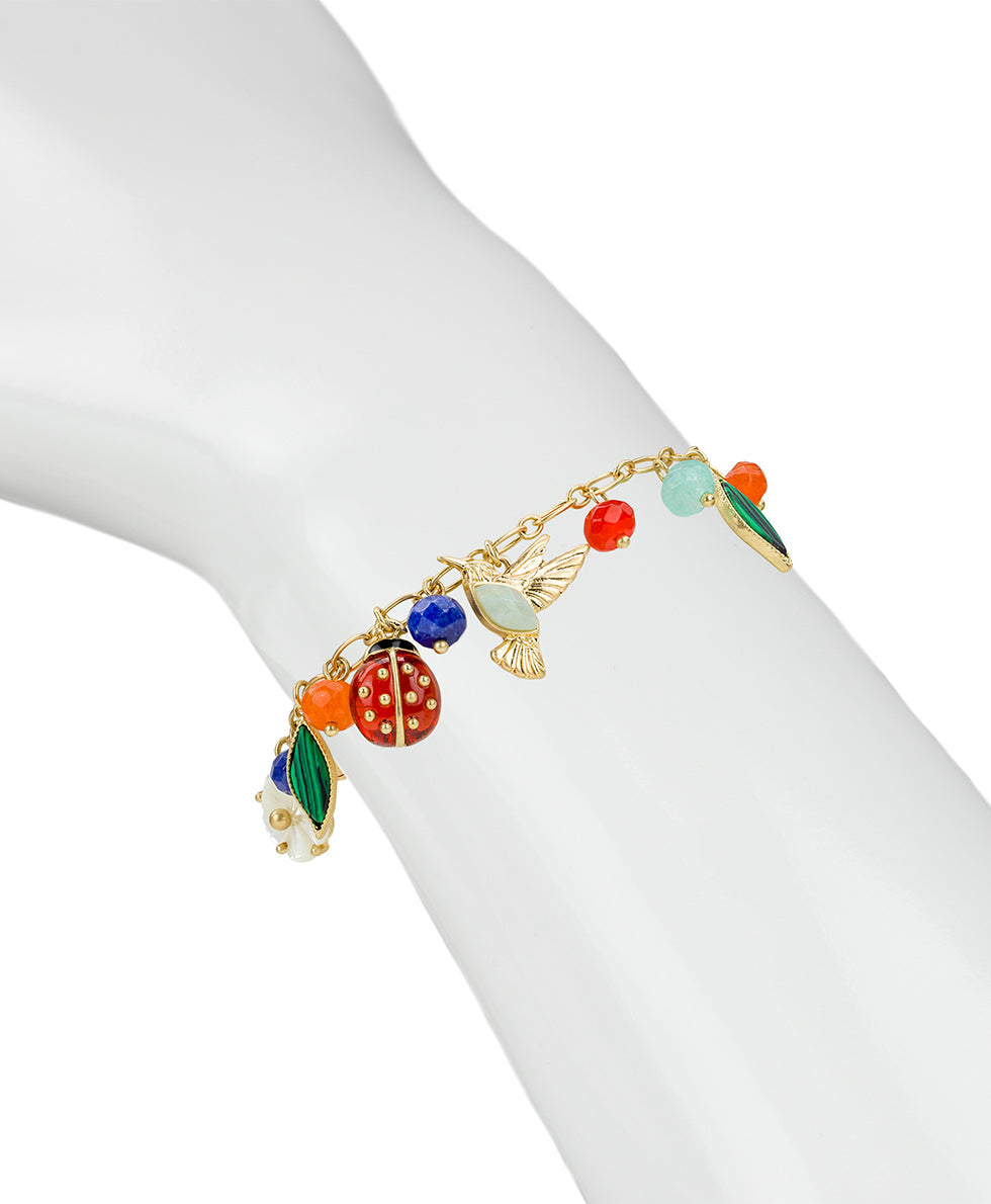 Patricia Nash Mini Charm Bracelet - Ladybug Collection