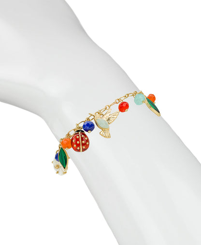 Patricia Nash Mini Charm Bracelet - Ladybug Collection