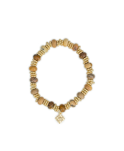 Patricia Nash Stretch Bracelet Set - Wood Butterfly Collection