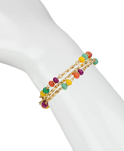 Patricia Nash Triple Strand Bracelet - Fruit Collection