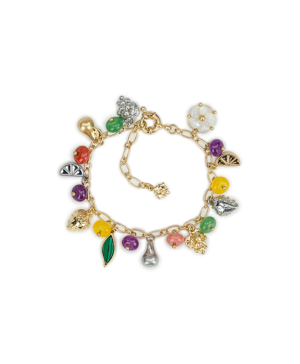 Patricia Nash Mini Charm Bracelet - Fruit Collection