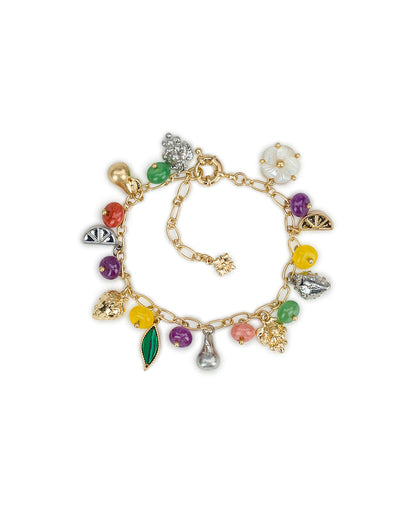 Patricia Nash Mini Charm Bracelet - Fruit Collection