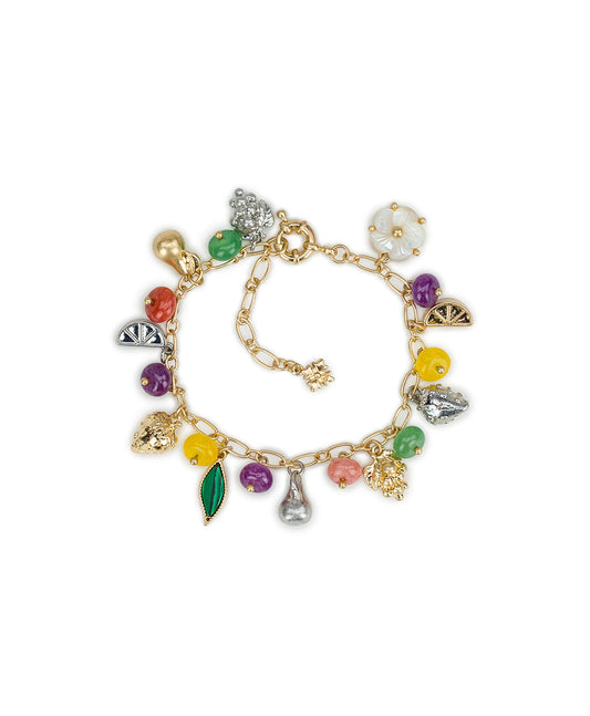 Patricia Nash Mini Charm Bracelet - Fruit Collection