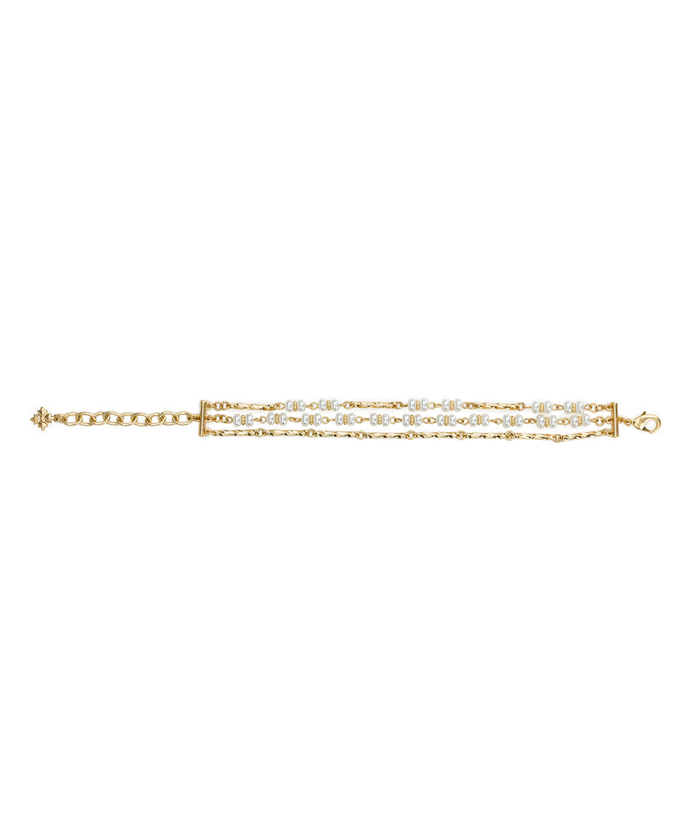 Patricia Nash 3 Strand Bracelet - Pearl Collection