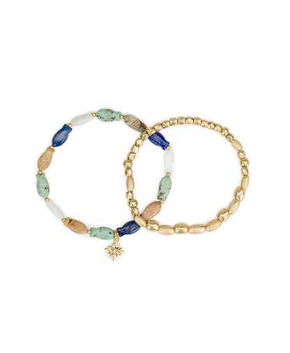 Patricia Nash Fish Beaded Stretch Bracelet - Nautical Collection