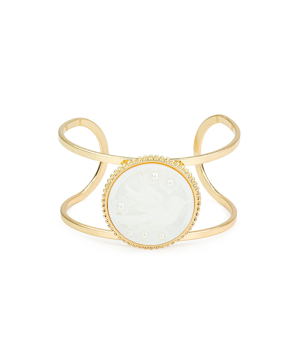 Patricia Nash Cuff - Mother of Pearl Bird Collection