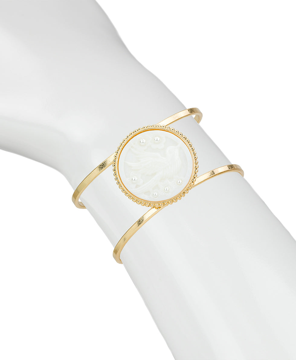 Patricia Nash Cuff - Mother of Pearl Bird Collection