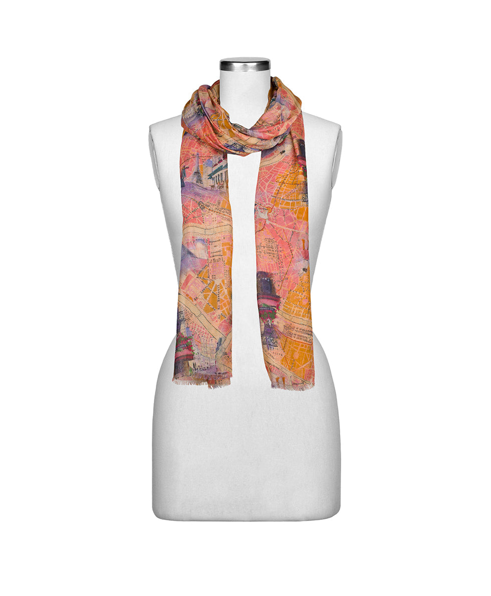 Patricia Nash Scarf - Paris Map