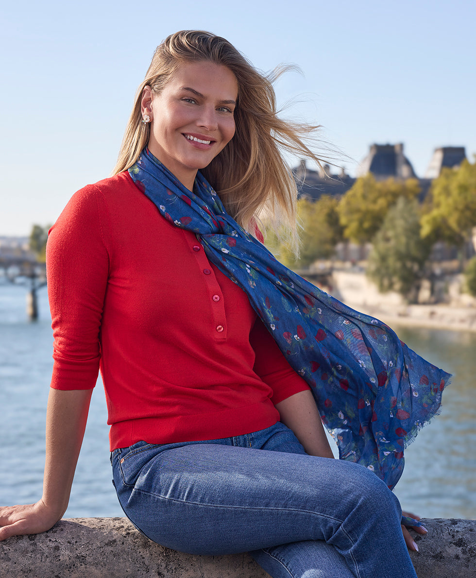 Patricia Nash Scarf - Parisian Strawberries