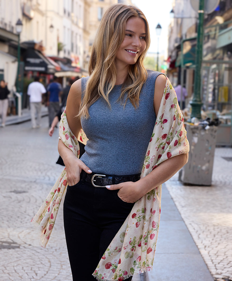 Patricia Nash Scarf - Parisian Strawberries