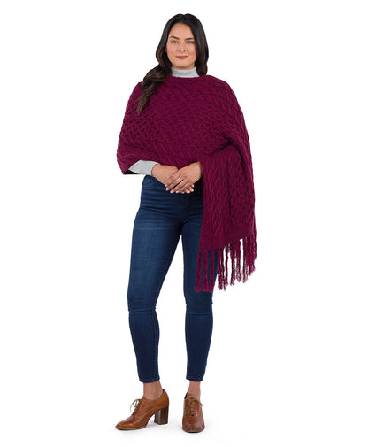 Patricia Nash Oversize Cable Knit Scarf - Fringed