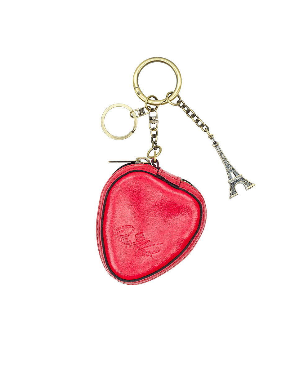 Patricia Nash Strawberry Zip Around Pouch - Vintage Distressed Leather