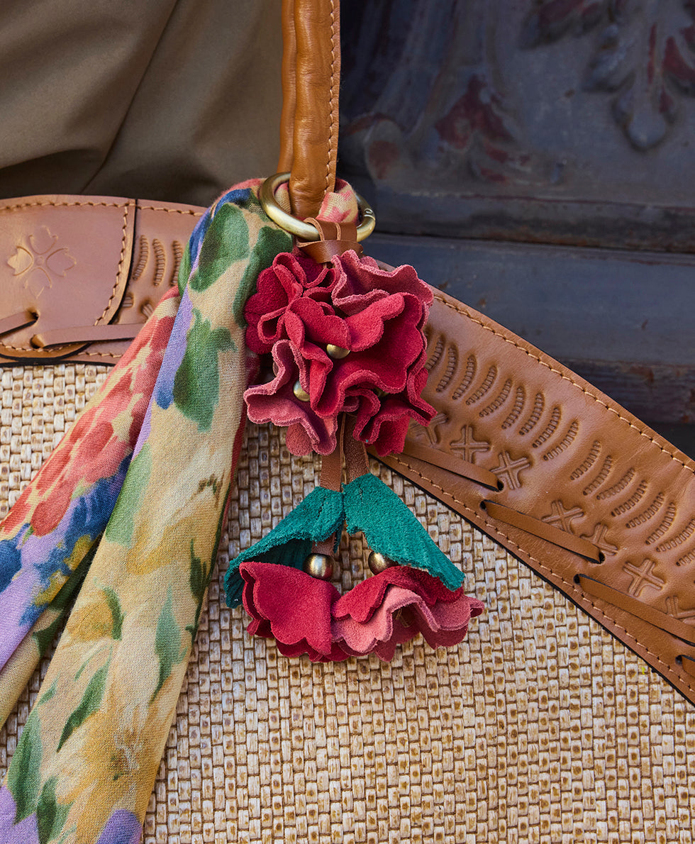 Patricia Nash Suede Hydrangea Bag Charm