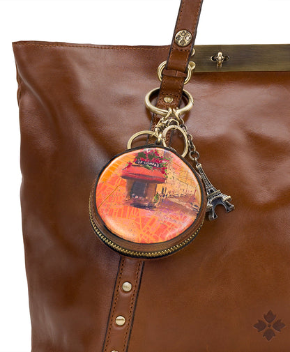 Patricia Nash Macaroon Zip Around Bag Charm - Paris Map