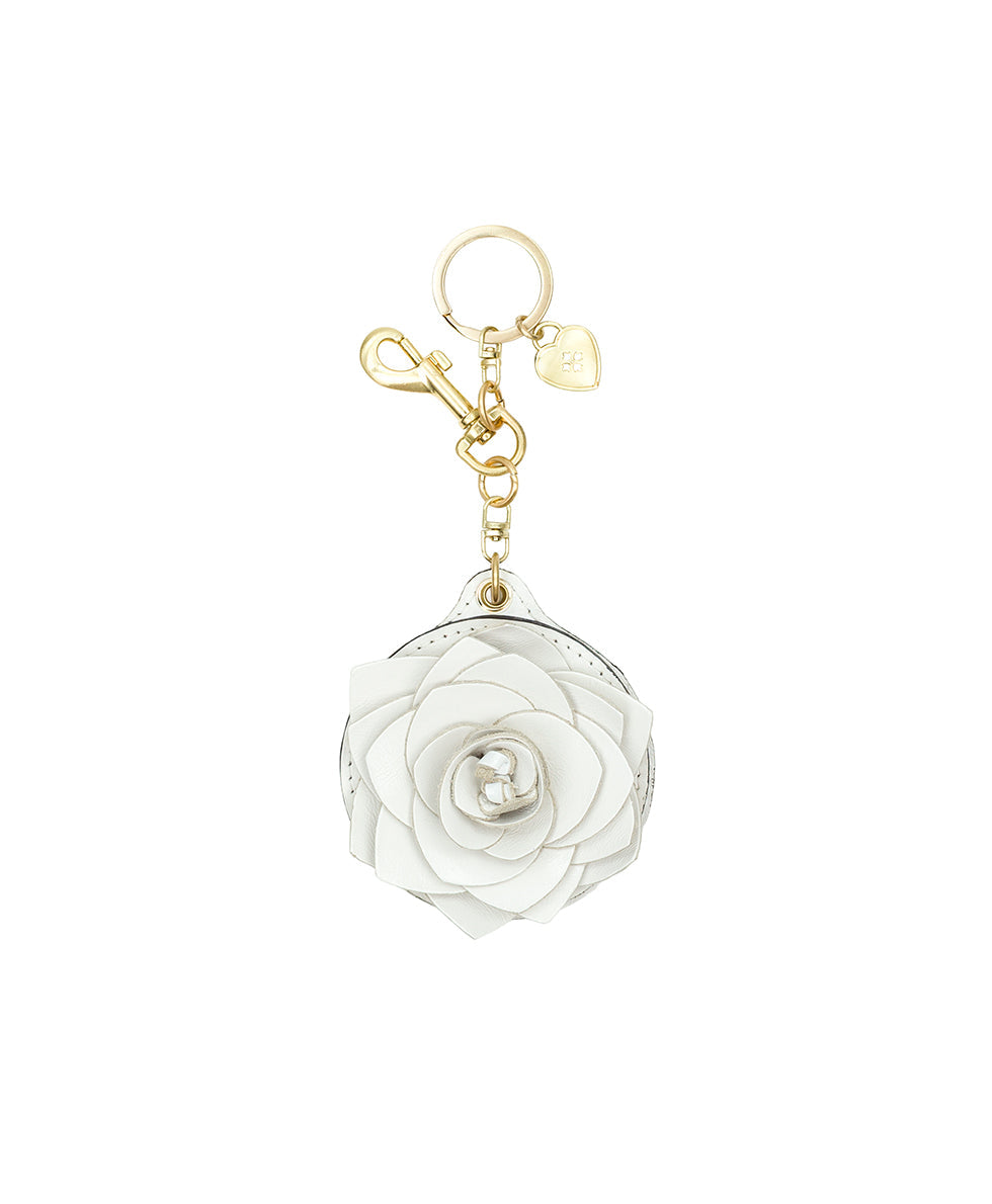 Patricia Nash Parisian Rose Mirror Bag Charm - Vintage Distressed
