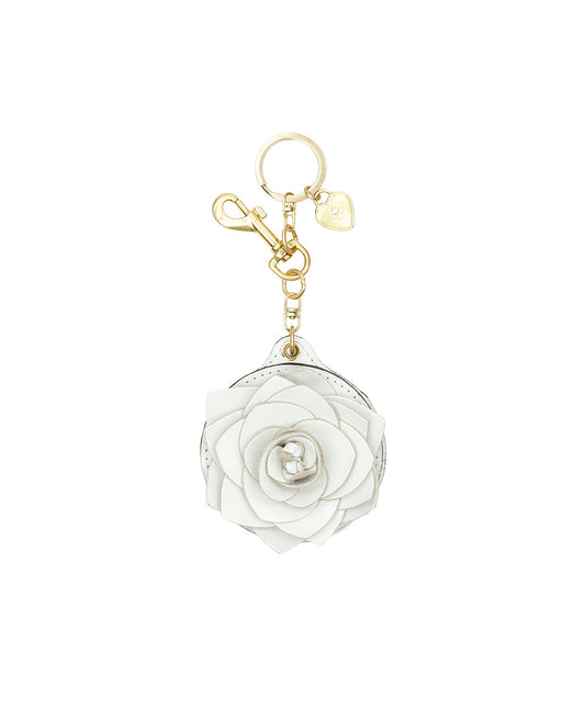 Patricia Nash Parisian Rose Mirror Bag Charm - Vintage Distressed