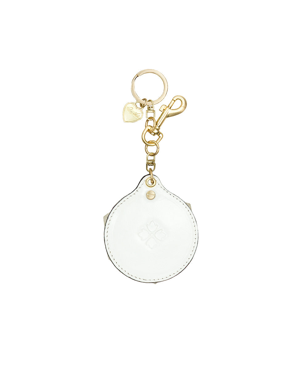 Patricia Nash Parisian Rose Mirror Bag Charm - Vintage Distressed