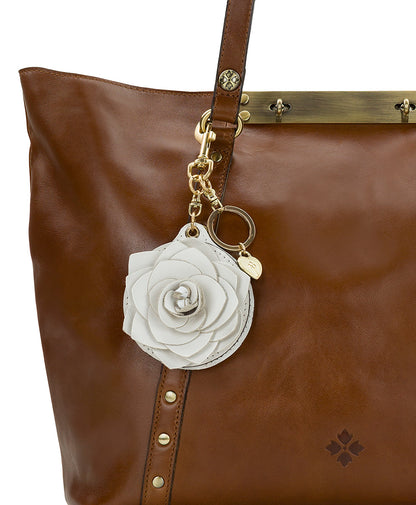 Patricia Nash Parisian Rose Mirror Bag Charm - Vintage Distressed