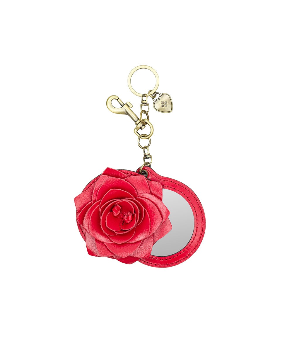 Patricia Nash Parisian Rose Mirror Bag Charm - Vintage Distressed