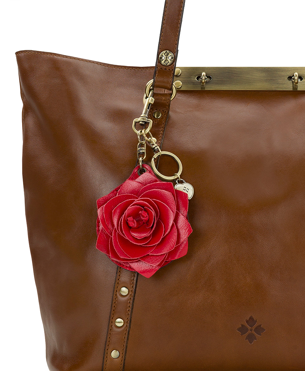 Patricia Nash Parisian Rose Mirror Bag Charm - Vintage Distressed