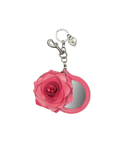 Patricia Nash Parisian Rose Mirror Bag Charm - Vintage Distressed