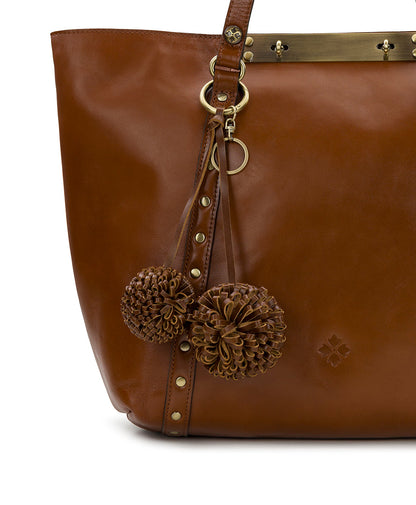 Patricia Nash Pom Pom Hang Off - Vintage Distressed Leather | Patricia Nash