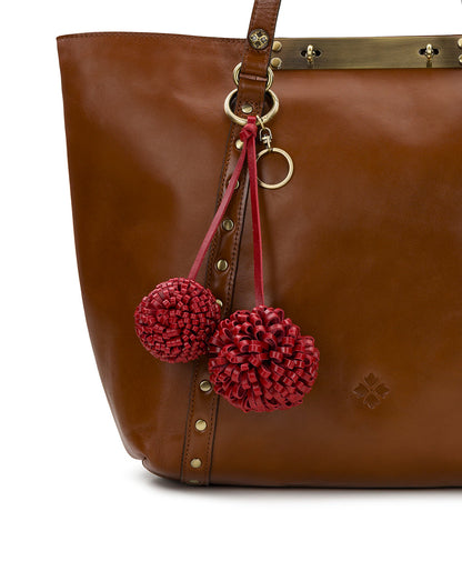 Patricia Nash Pom Pom Hang Off - Vintage Distressed Leather | Patricia Nash