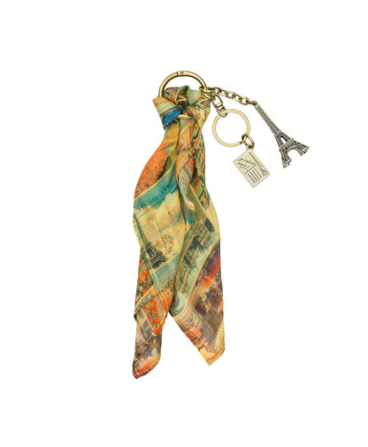 Patricia Nash Mini Scarf Bag Charm - Postcards From Paris
